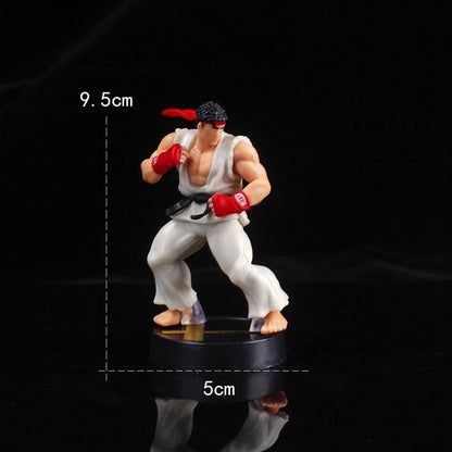 Anime Game Street Fighter Modelo Figuras De Ação Brinquedos Boneca Do Carro PVC Sobre 10 Cm Ken Masters Hoshi Ryu Action Figure Presente De Aniversário
