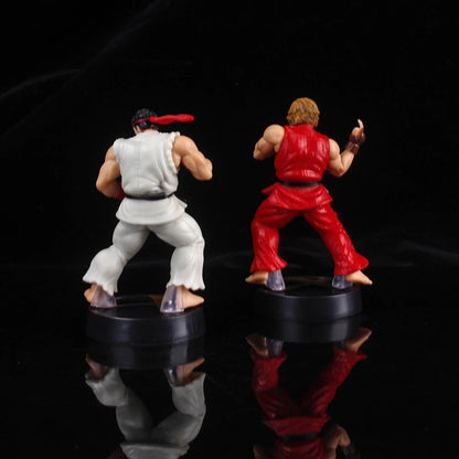 Anime Game Street Fighter Modelo Figuras De Ação Brinquedos Boneca Do Carro PVC Sobre 10 Cm Ken Masters Hoshi Ryu Action Figure Presente De Aniversário