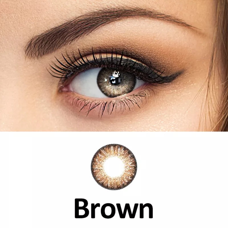ZELIN Lente de Contato Colorida Aparência Natural Uso Anual Para Maquiagem Dos Olhos