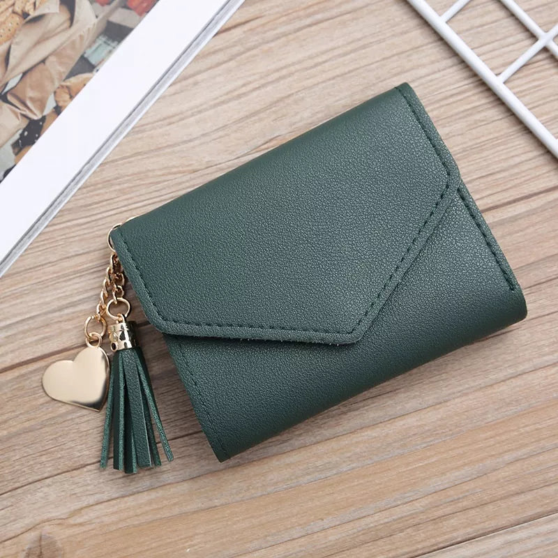 Carteira Feminina Com Franjas/Bolsa Porta-Cartões/Bolsa De Mão/Porta-Cartões