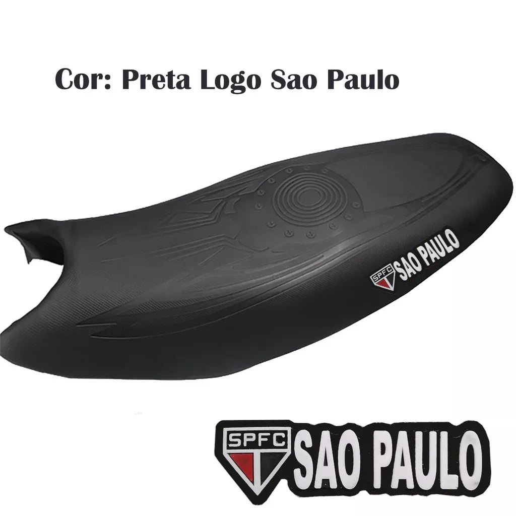 Capa Banco Emborrachada Titan Fan Bros Ybr Fazer Tornado Twister Lander Todas