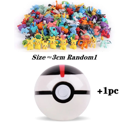 7 cm multicolorido pokémon bola pokémon de alta qualidade brinquedo figura 2-3 cm para crianças presente de aniversário