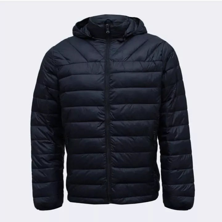 jaqueta Puffer Matelassê Masculina Capuz Removivel