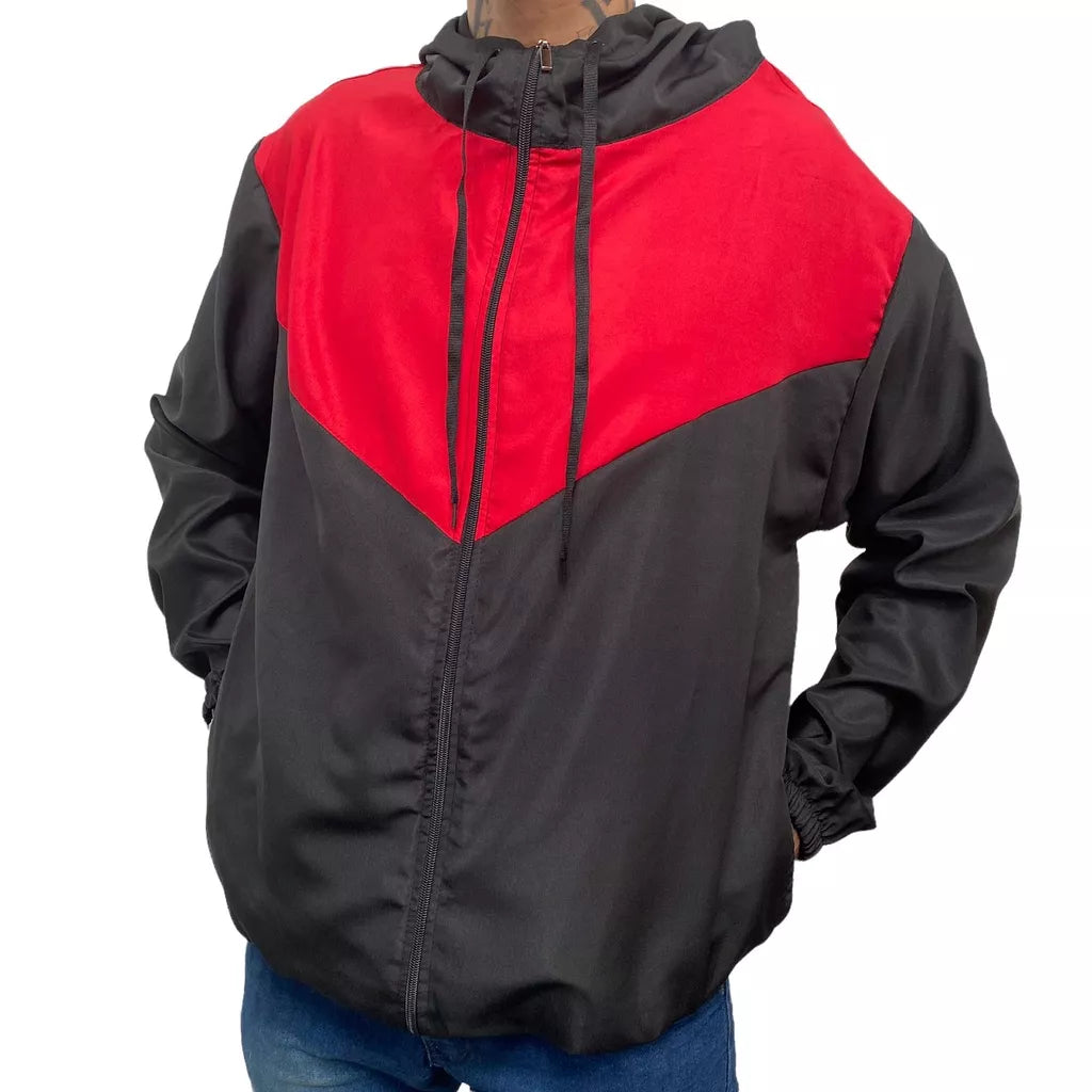 Corta-vento Masculina Lisa