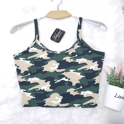 Cropped /TOP FEMININO De Alcinha  Canelado- Várias Cores