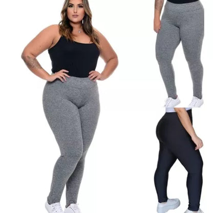 Legging Plus Size Em Suplex Macio Cintura Alta G1 G2 G3