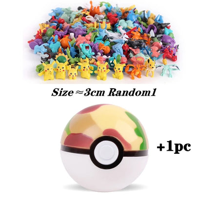 7 cm multicolorido pokémon bola pokémon de alta qualidade brinquedo figura 2-3 cm para crianças presente de aniversário
