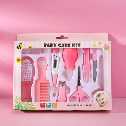 6/10 Pcs/Conjunto Recém Nascido Kit De Cuidados Com A Saúde Do Bebê Acessórios Cortador De Unha Escova De Tesoura