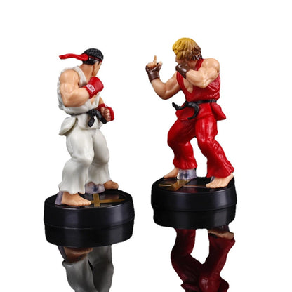 Anime Game Street Fighter Modelo Figuras De Ação Brinquedos Boneca Do Carro PVC Sobre 10 Cm Ken Masters Hoshi Ryu Action Figure Presente De Aniversário