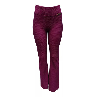 Calça Feminina Flare Bailarina Colmeia Casual