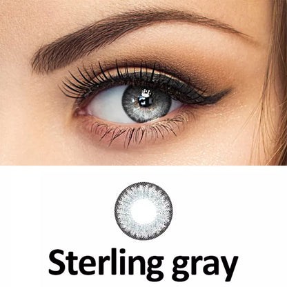 ZELIN Lente de Contato Colorida Aparência Natural Uso Anual Para Maquiagem Dos Olhos