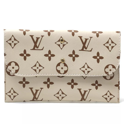 Kit Bolsa Feminina Transversal Pequena Necessarie Com Carteira Lv