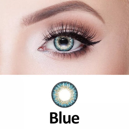 ZELIN Lente de Contato Colorida Aparência Natural Uso Anual Para Maquiagem Dos Olhos