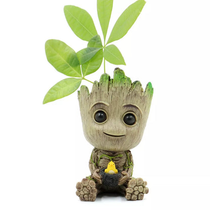 Baby Groot Vaso De Flores Plantador Suculenta Ninho Guardians Of The Galaxy Figura Brinquedo