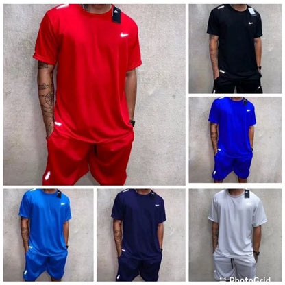 Conjunto Colorido Refletivo Camiseta e Bermuda - Chimpa - Verão