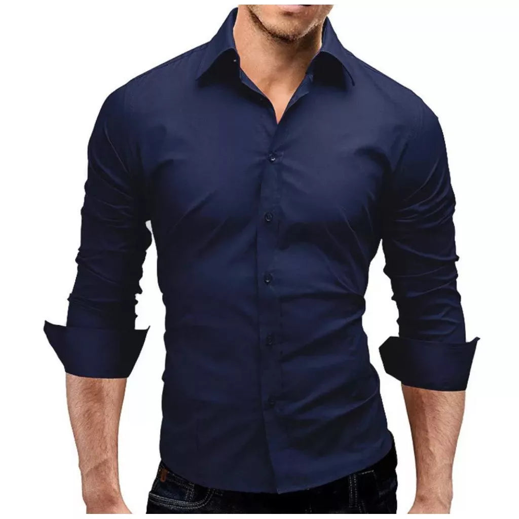 Camisa Masculina Slim Fit Luxo