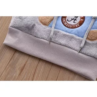 Conjunto De Pijama De Flanela Unisexo Para Crianças De Outono