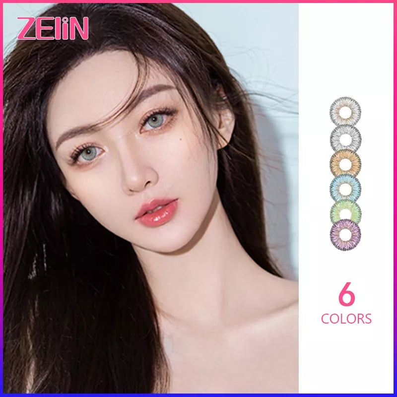 ZELIN Lente de Contato Colorida Aparência Natural Uso Anual Para Maquiagem Dos Olhos
