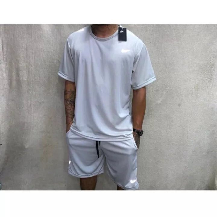 Conjunto Colorido Refletivo Camiseta e Bermuda - Chimpa - Verão