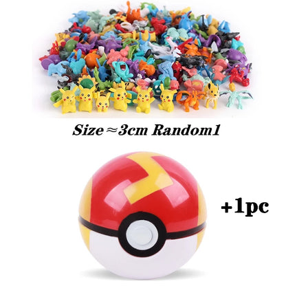 7 cm multicolorido pokémon bola pokémon de alta qualidade brinquedo figura 2-3 cm para crianças presente de aniversário
