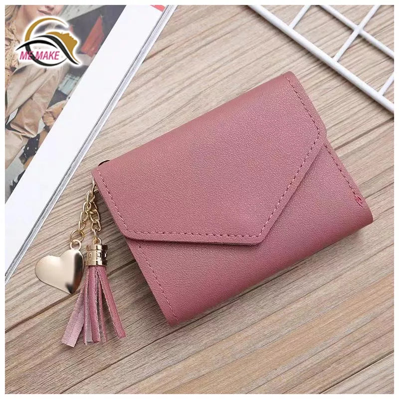 Carteira Feminina Com Franjas/Bolsa Porta-Cartões/Bolsa De Mão/Porta-Cartões