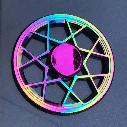 Novo Colorful Fit Spinner Zinc Alloy Decompression Toy Finger Metal Spinner Relieving Stress Effect