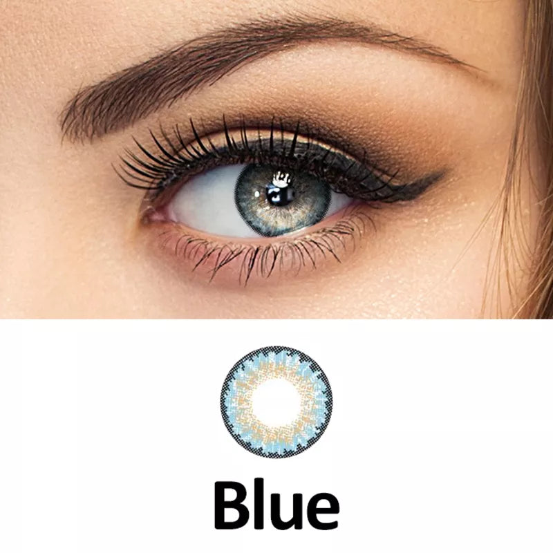 ZELIN Lente de Contato Colorida Aparência Natural Uso Anual Para Maquiagem Dos Olhos