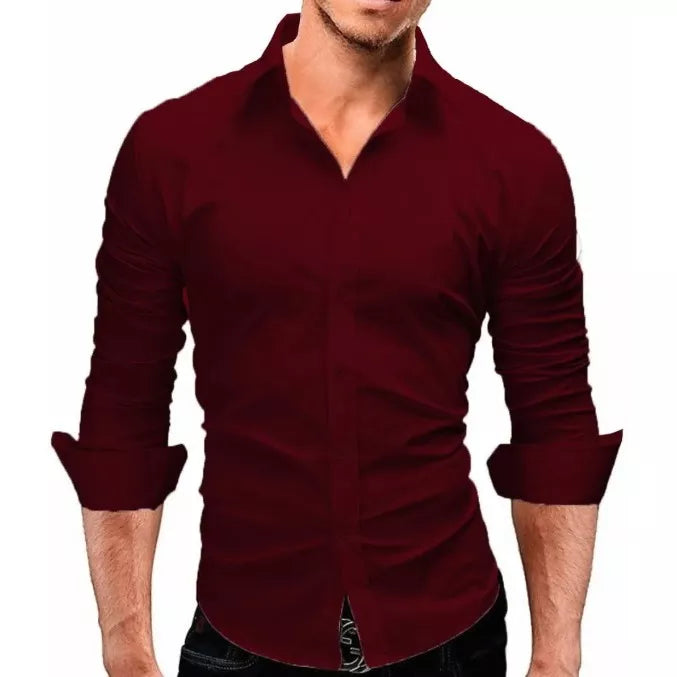 Camisa Masculina Slim Fit Luxo