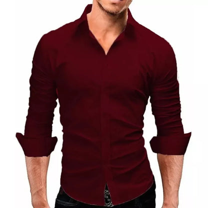Camisa Masculina Slim Fit Luxo