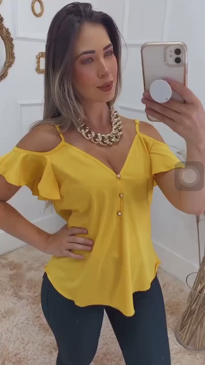 Blusinha Social Feminina (regata Alcinha com Manga)- 07