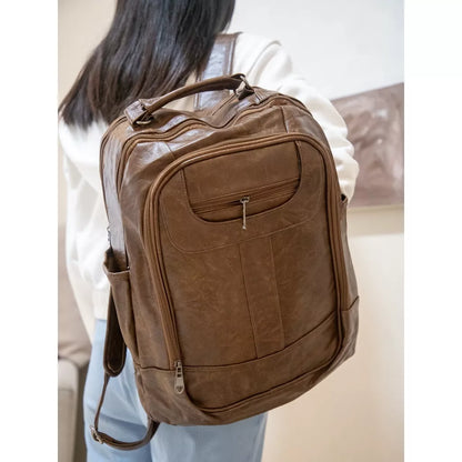 Mochila Bolsa Feminina GRANDE Escolar Trabalho Viagem Couro Sintéticos