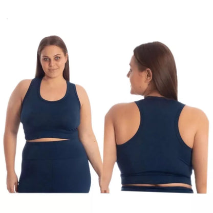 Top Cropped M ao G4 Nadador Plus Size Academia Grosso