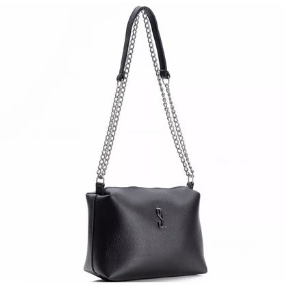 Bolsa Feminina Transversal Lateral com Corrente Tira-colo