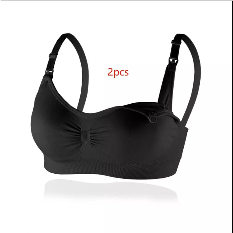 Sutiã De Amamentação Anti-Flacidez Para Mulheres Grávidas, Sem Aro De Aço Com Botão Frontal / Sutiã Para Amamentação / Anti-Parto Plus Size