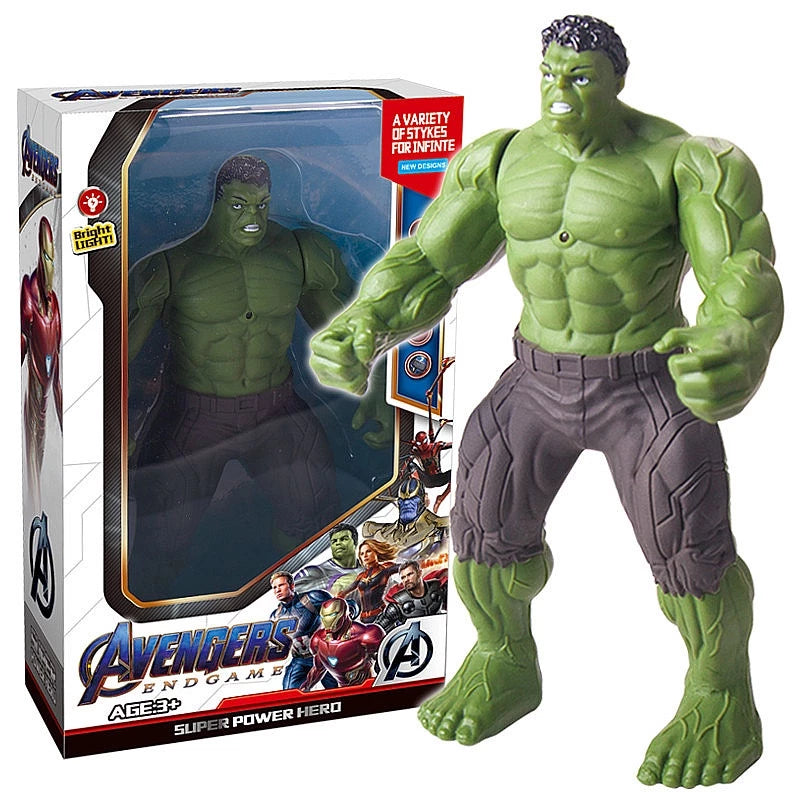 Vingadores Bonecas Luminosas Action figure Homem De Ferro/boneco homem aranha /Capitão América/Hulk/Thanos Marvel/Com Caixa