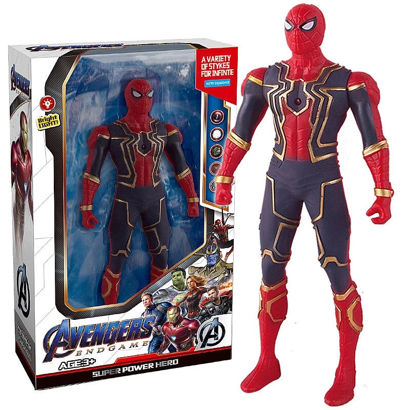 Vingadores Bonecas Luminosas Action figure Homem De Ferro/boneco homem aranha /Capitão América/Hulk/Thanos Marvel/Com Caixa
