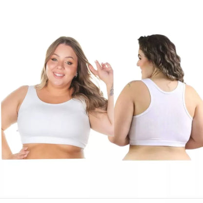 Top Cropped M ao G4 Nadador Plus Size Academia Grosso