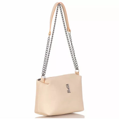 Bolsa Feminina Transversal Lateral com Corrente Tira-colo