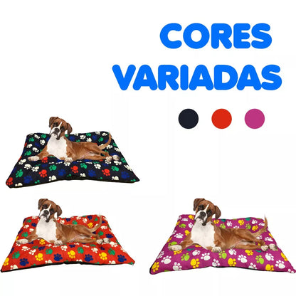 Cama Pet Para Cães e Gatos Colchonete Pet 70x50 Com Zíper Colchonete Fundo Emborrachado
