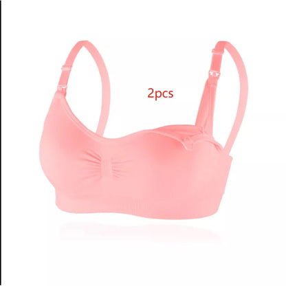 Sutiã De Amamentação Anti-Flacidez Para Mulheres Grávidas, Sem Aro De Aço Com Botão Frontal / Sutiã Para Amamentação / Anti-Parto Plus Size