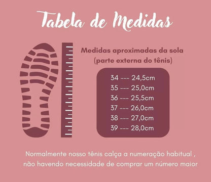 Tênis Feminino Casual Confortável