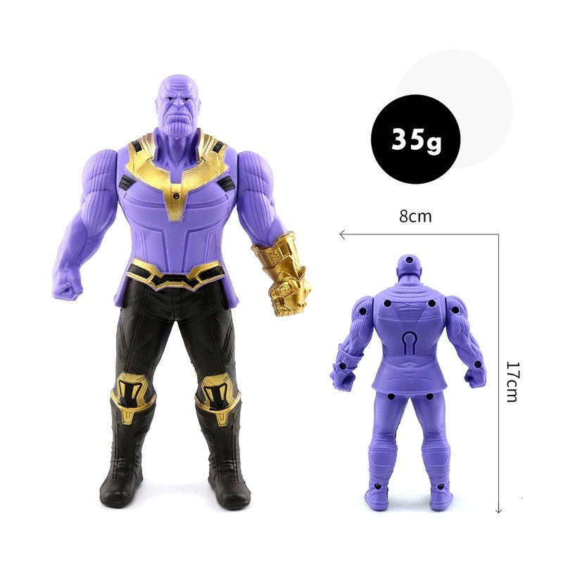 Vingadores Bonecas Luminosas Action figure Homem De Ferro/boneco homem aranha /Capitão América/Hulk/Thanos Marvel/Com Caixa