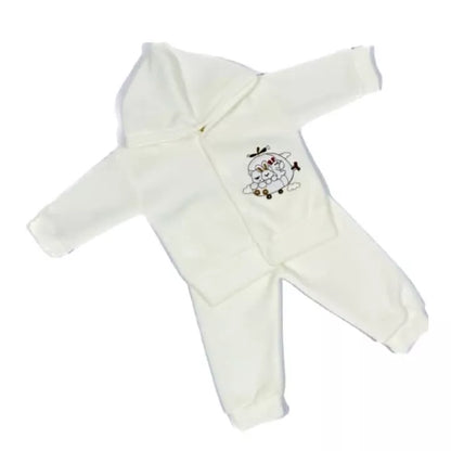 CONJUNTO SOFT CAPUZ BORDADO para Bebês! Várias cores!