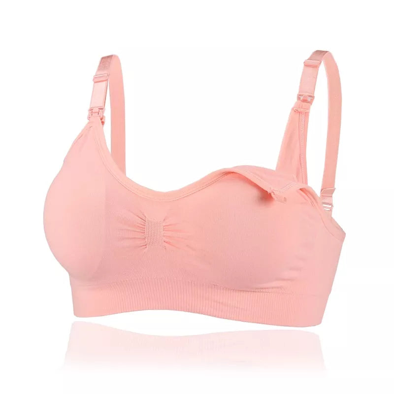 Sutiã De Amamentação Anti-Flacidez Para Mulheres Grávidas, Sem Aro De Aço Com Botão Frontal / Sutiã Para Amamentação / Anti-Parto Plus Size