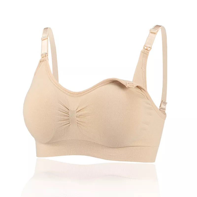 Sutiã De Amamentação Anti-Flacidez Para Mulheres Grávidas, Sem Aro De Aço Com Botão Frontal / Sutiã Para Amamentação / Anti-Parto Plus Size