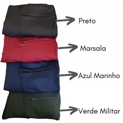 Calça Legging Plus Size Feminina Cintura Alta Grossa Fitness e Casual GG ao G4