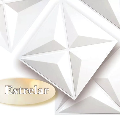 PROMO 01 unidade PLACA 3D - 25 x 25 cm DECORATIVA PVC