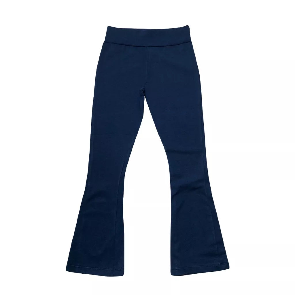 Calça Legging  flare Infantil 1 ao 14 em Cotton para Meninas - Leg flare Lisa