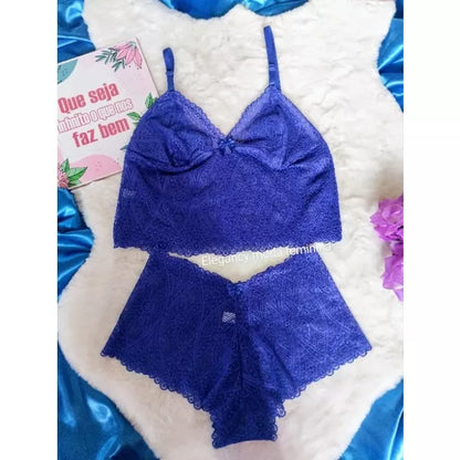 Conjunto espera marido com forro conjunto rendado Conjuntos cropt