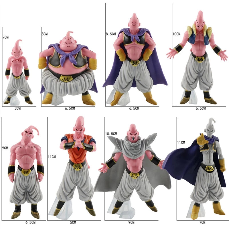 Bola De Dragão Figura Muscle Majin Buu 8pcs/Conjunto Ornamentos Modelo Boneca Anime Pvc De Ação Decoração Coleção Brinquedos Presente